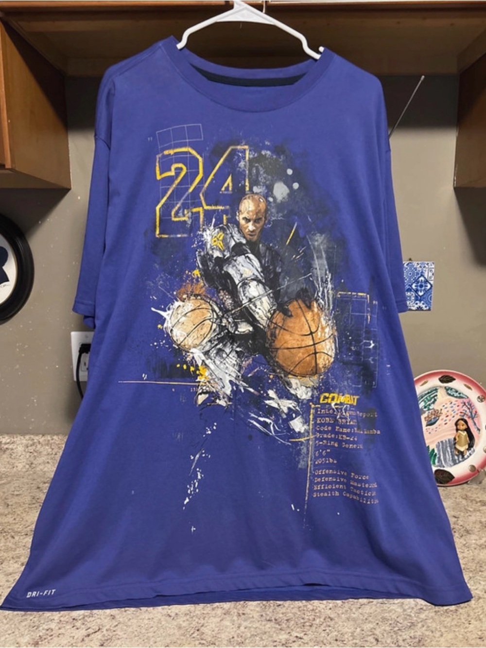 Rare Nike Kobe Bryant #24 “Black Momba” Dry Fit Shirt Sz 3XL